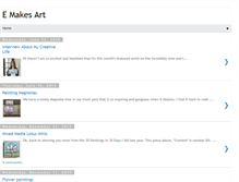 Tablet Screenshot of emakesart.blogspot.com
