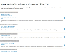 Tablet Screenshot of freeinternationalcallsonmobiles.blogspot.com