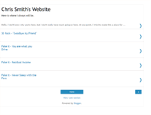 Tablet Screenshot of chrissmithswebsite.blogspot.com