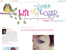 Tablet Screenshot of lifeofahopefulloser.blogspot.com