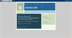 Desktop Screenshot of myvoiceusa.blogspot.com