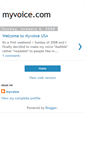 Mobile Screenshot of myvoiceusa.blogspot.com