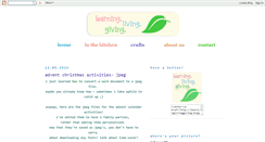 Desktop Screenshot of learninglivinggiving.blogspot.com