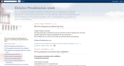 Desktop Screenshot of eleicoespresidenciais.blogspot.com