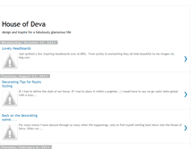 Tablet Screenshot of houseofdeva.blogspot.com