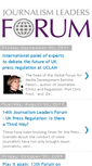 Mobile Screenshot of journalismleadersforum.blogspot.com