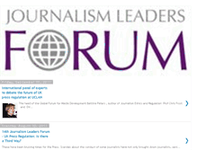 Tablet Screenshot of journalismleadersforum.blogspot.com