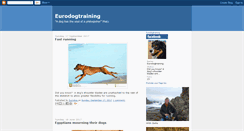 Desktop Screenshot of eurodogtraining.blogspot.com