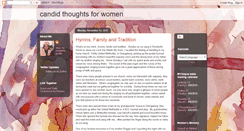 Desktop Screenshot of candidthoughtsforwomen.blogspot.com