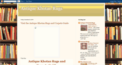 Desktop Screenshot of antiquekhotanrugs.blogspot.com