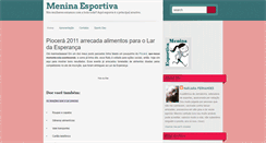 Desktop Screenshot of meninaesportiva.blogspot.com