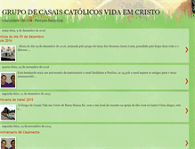 Tablet Screenshot of grupodecasaiscatolicosvidaemcristo.blogspot.com