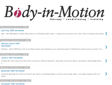 Tablet Screenshot of body-in-motion.blogspot.com