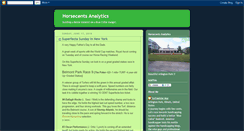 Desktop Screenshot of horsecentsanalytics.blogspot.com