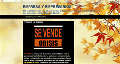 Desktop Screenshot of empresayempresarios.blogspot.com