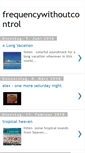 Mobile Screenshot of frequencywithoutcontrol.blogspot.com