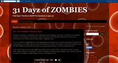 Desktop Screenshot of 31dayzofzombies.blogspot.com