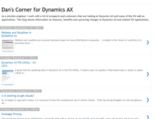 Tablet Screenshot of danscorner4dynamicsax.blogspot.com