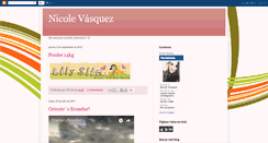 Desktop Screenshot of nicolevsqz.blogspot.com