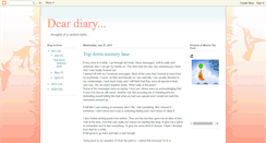 Desktop Screenshot of dear-honey-diary.blogspot.com