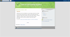 Desktop Screenshot of oasisoflovechristianacademy.blogspot.com