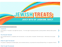 Tablet Screenshot of jewishtreatsholidays.blogspot.com