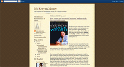 Desktop Screenshot of mykenyanmoney.blogspot.com