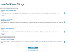 Tablet Screenshot of notepadchaos-tr.blogspot.com