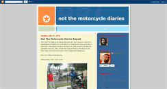 Desktop Screenshot of notthemotorcyclediaries.blogspot.com