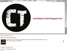 Tablet Screenshot of contratapa-revista.blogspot.com