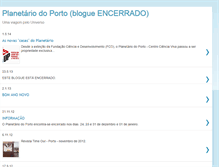 Tablet Screenshot of planetariodoporto.blogspot.com