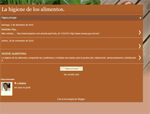 Tablet Screenshot of lahigienedelosalimentos.blogspot.com