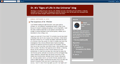 Desktop Screenshot of drmssignsoflifeintheuniverseblog.blogspot.com