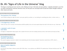 Tablet Screenshot of drmssignsoflifeintheuniverseblog.blogspot.com