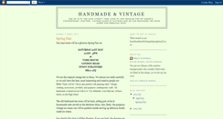 Desktop Screenshot of handmadeandvintagemk.blogspot.com