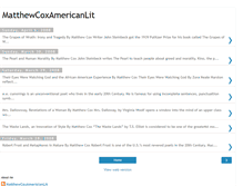 Tablet Screenshot of matthewcoxamericanlit.blogspot.com