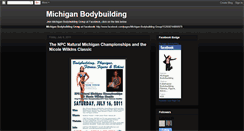 Desktop Screenshot of michiganbodybuilding.blogspot.com