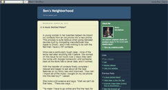 Desktop Screenshot of bensneighborhood.blogspot.com