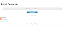 Tablet Screenshot of anibal--fernandez.blogspot.com
