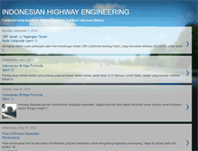 Tablet Screenshot of indonesianhighwayengineering.blogspot.com