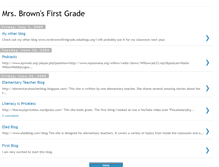 Tablet Screenshot of mrsbrownsfirstgrade.blogspot.com
