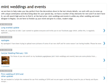 Tablet Screenshot of mintweddingsandevents.blogspot.com