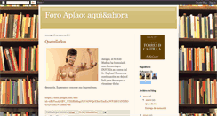 Desktop Screenshot of foroaplaoaquiahora.blogspot.com