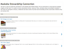 Tablet Screenshot of muskokastewardship.blogspot.com