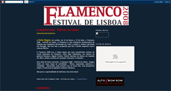 Desktop Screenshot of flamenco2008lisboa.blogspot.com