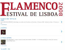 Tablet Screenshot of flamenco2008lisboa.blogspot.com