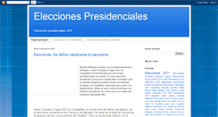 Desktop Screenshot of elecciones-presidenciales2011.blogspot.com