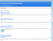 Tablet Screenshot of elecciones-presidenciales2011.blogspot.com