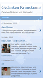 Mobile Screenshot of gedankenkrimskrams.blogspot.com