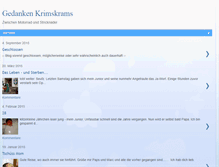 Tablet Screenshot of gedankenkrimskrams.blogspot.com